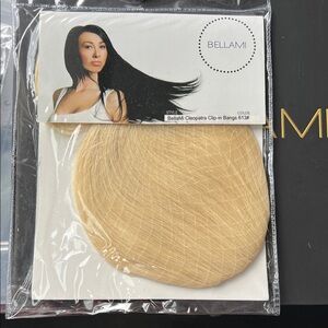 Clip-In Bangs Light Natural Blonde #613 Bellami Cleopatra Human Hair